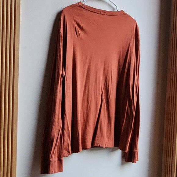 J. Crew Orange Lake George Long Sleeve Jersey Size Large - Picture 13 of 15